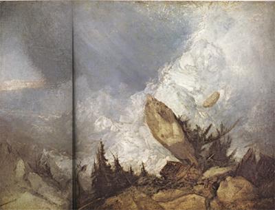 Joseph Mallord William Turner The fall of an Avalanche in the Grisons (mk31) oil painting picture